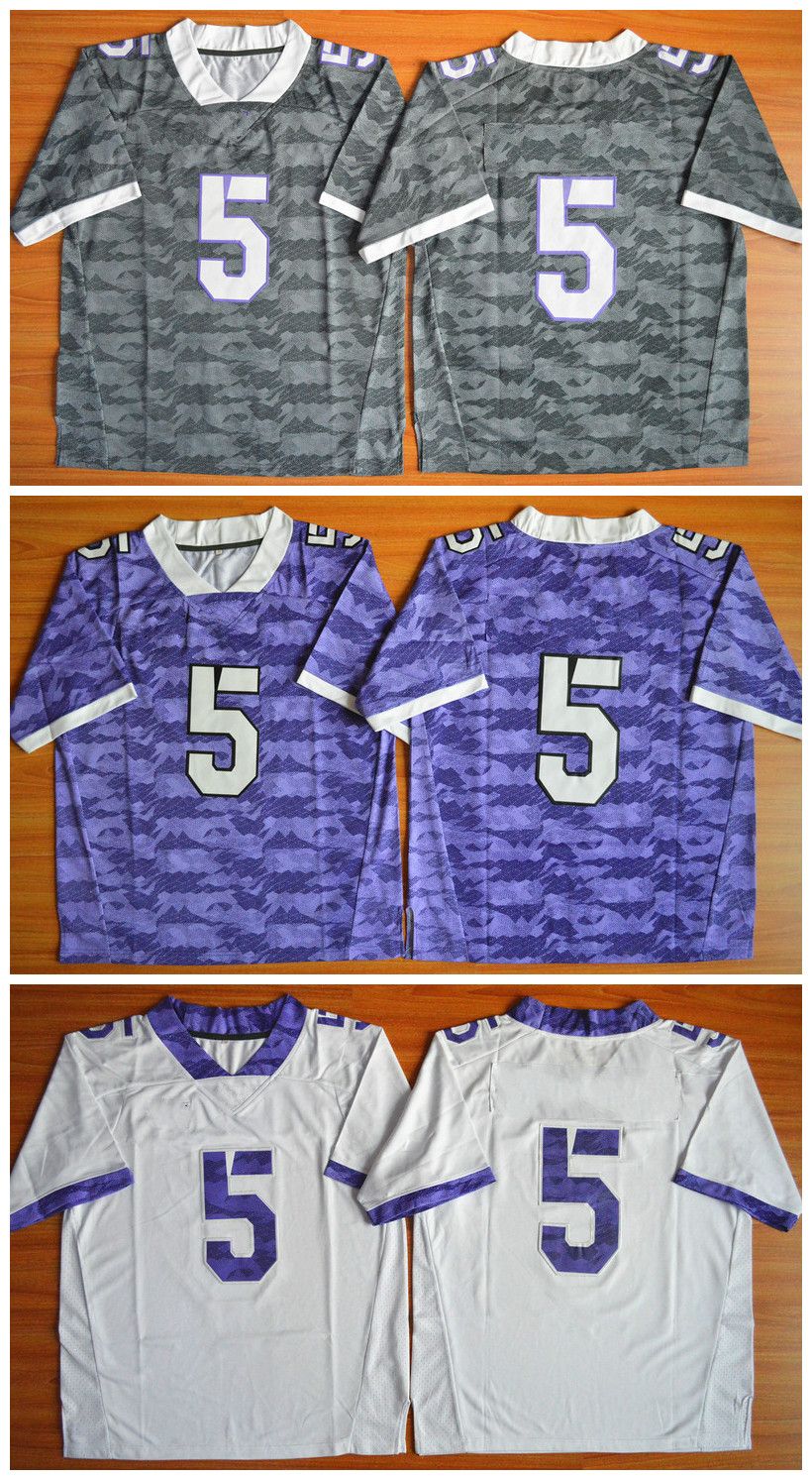 2017 Tcu Horned Frogs Mens Football Jerseys American College 5