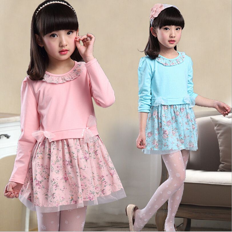 2017 2016 Spring Models Girls Korean Long Sleeved Dress Veil Big Virgin