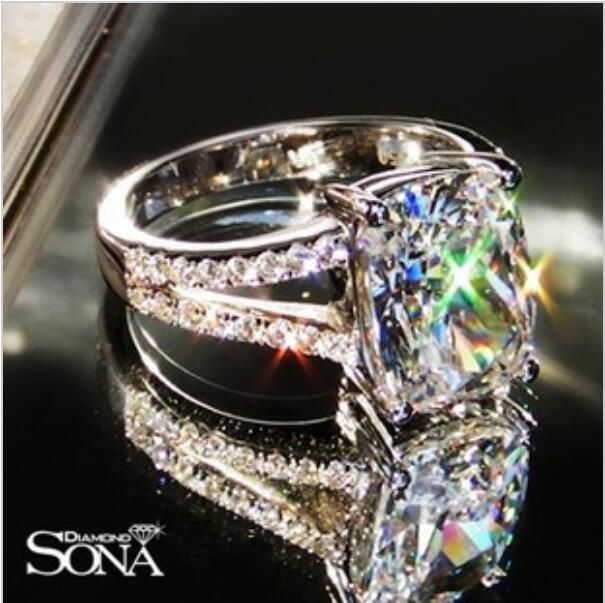 luxury wedding ring 385 karat cushion cut sona synthetic diamond engagement rings for women 925 sterling - Luxury Wedding Rings luxury wedding ring 385 karat cushion cut sona synthetic diamond engagement rings for women 925 sterling - Luxury Wedding Rings