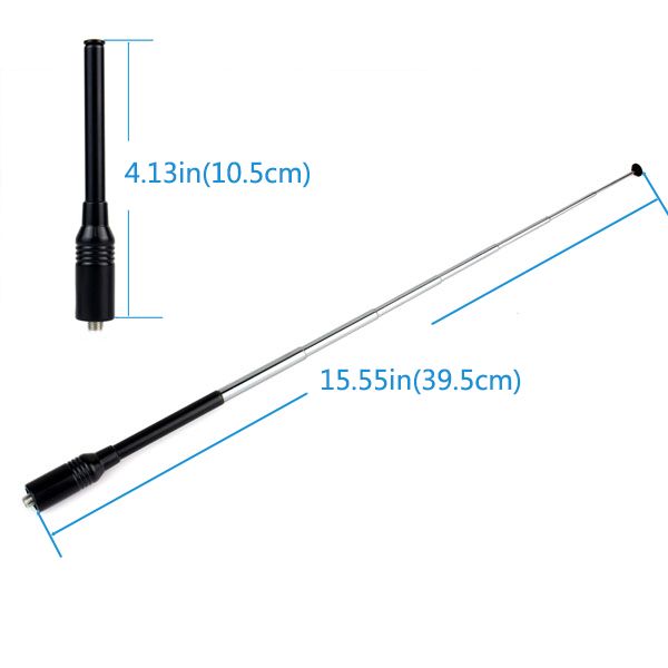 Female Dual Band Uhf Vhf Radio Antenna For Tk3107 Puxing Quansheng Bf