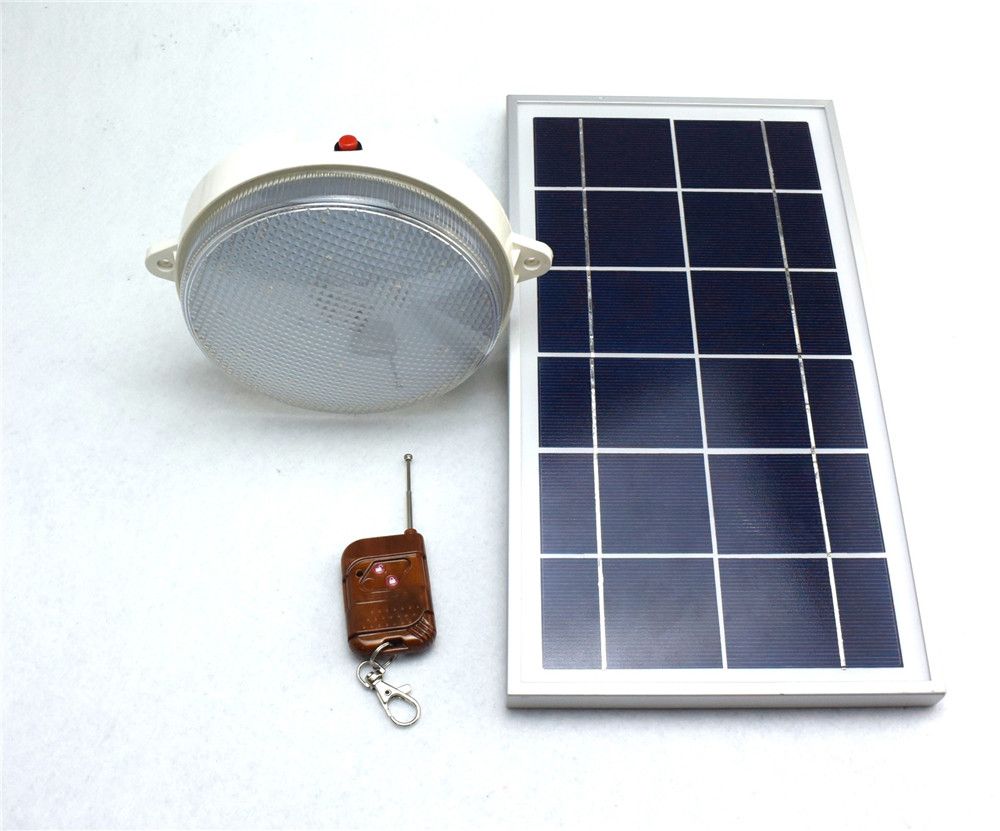 2017 450lm 6v 8w Solar Panel Remote Control 18 Led Solar Led Lamp Outdoor Wall Lamp Indoor ...