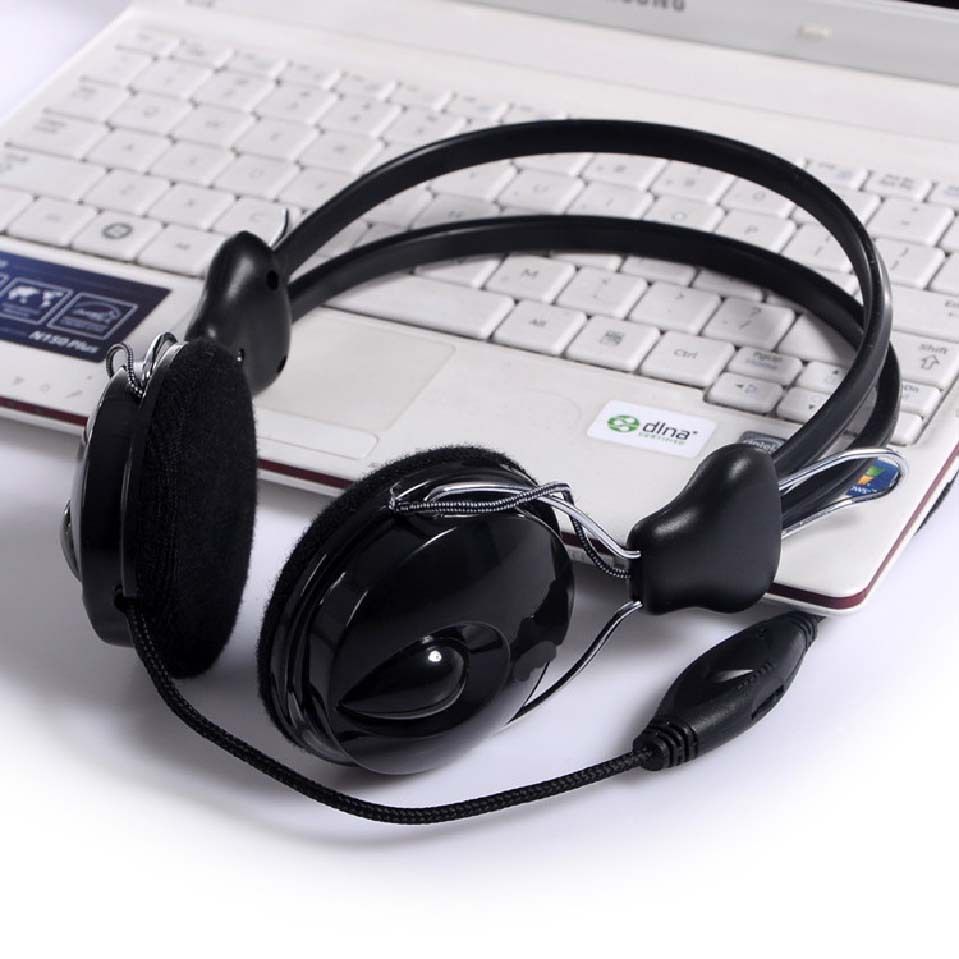 Computer Headphone 808 With Speaker And Volume Dj Fashionable Black Best Stereo Headphones For