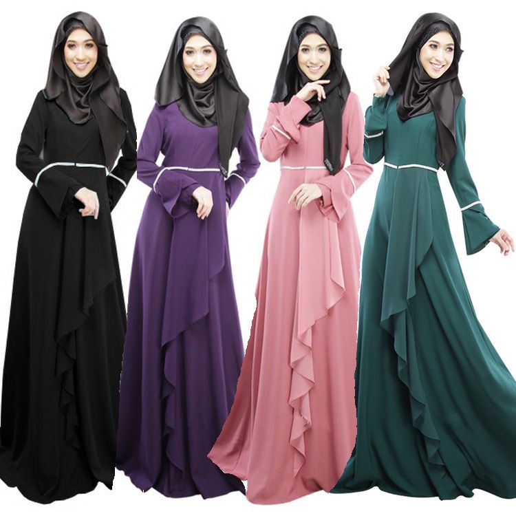 muslim long gown styles
