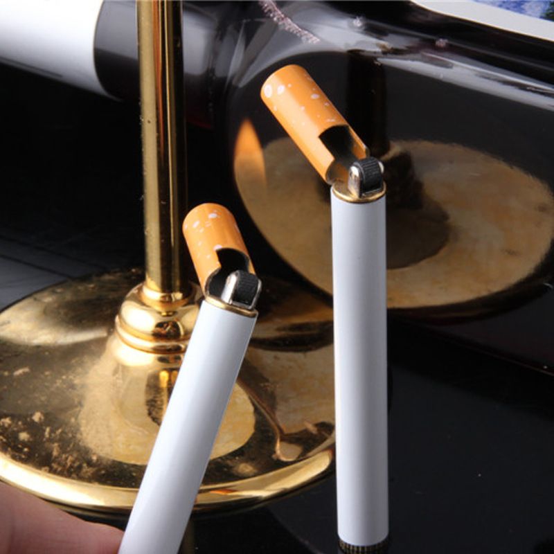 2017 Novelty Metal Cigarette Shape Cigar Lighter Mini Portable