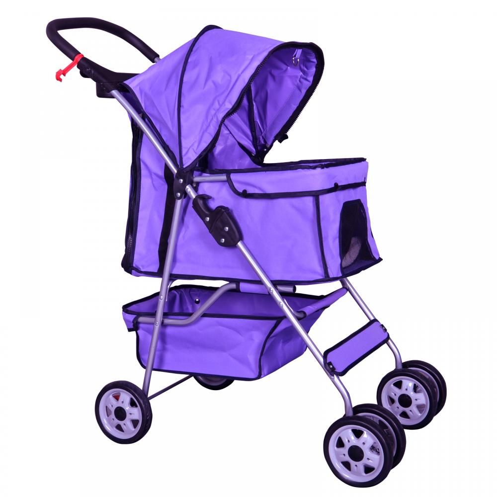 Online Cheap 4 Wheels Pet Stroller Cat Dog Cage Stroller Travel Folding Carrier By Laogeng668 