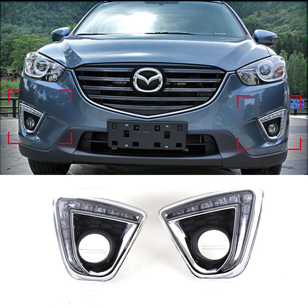 Car Led Drl Kit For Mazda Cx 5 Cx5 Cx 5 2012 2016 Led Daytime Running