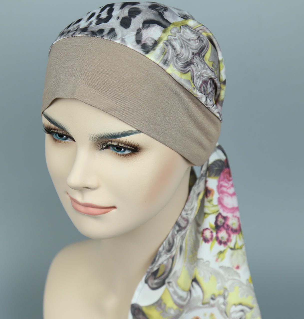 Top Fahion Women Chemo Hair Loss Alopecia Turban Hat Customize
