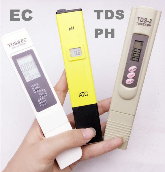 2017 Tds Ec 0 5000 Ppm Tester, Ph Atc / Tds Calibrate By Hold Temp