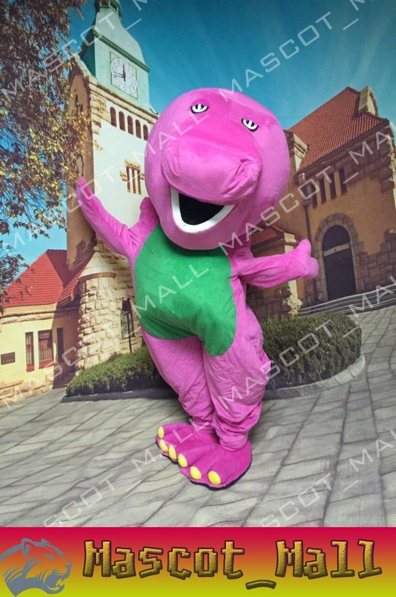 MALL123 Barney Custom Mascot Costume Fancy Dress Adult Cartoon Costumes