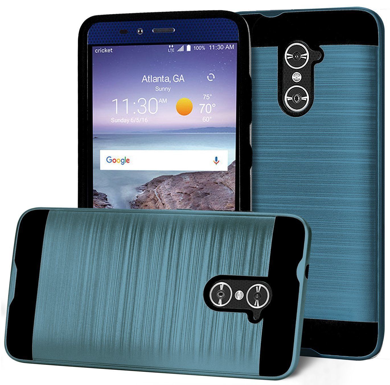 Dual Layer Combo Armor Cell Phone Protection Hybrid Case For Zte Blade