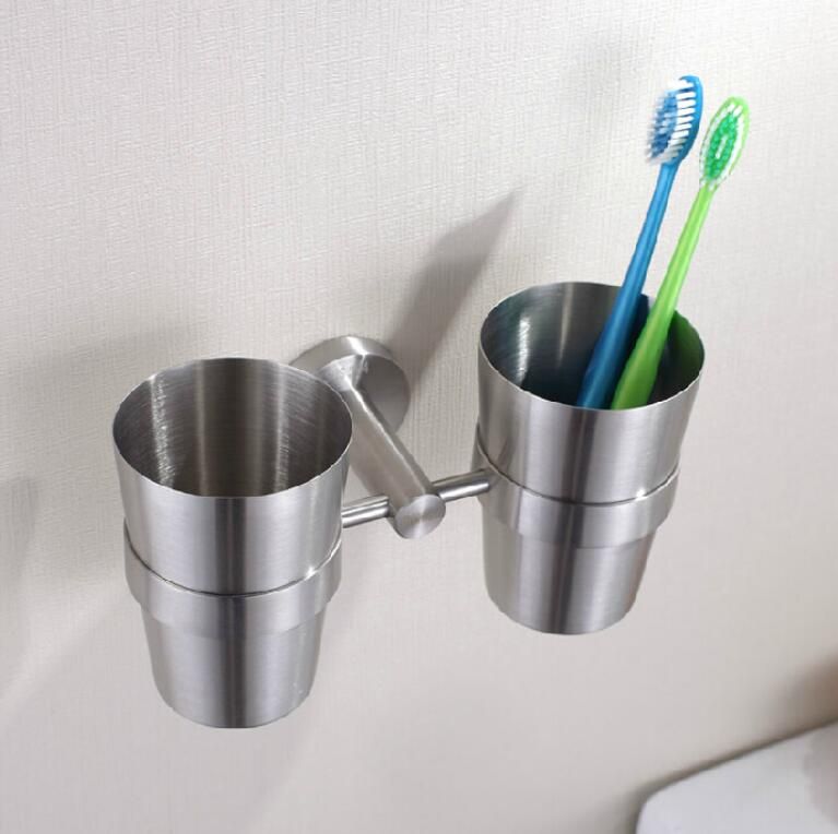 Bathroom Accessories Brushed Nickel brand new bathroom accessories toothbrush toothpaste holder double Bathroom Accessories Brushed Nickel brand new bathroom accessories toothbrush toothpaste holder double