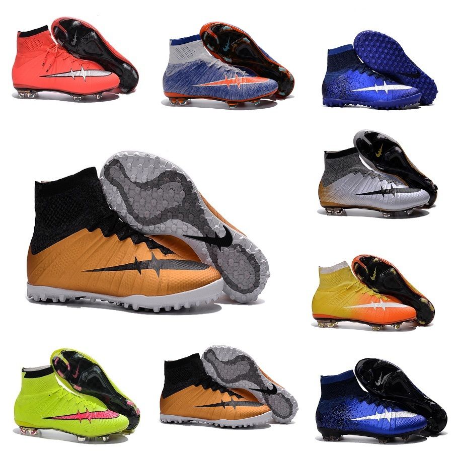 Original Children Soccer Cleats Kids Boys Mercurial Superfly CR7 FG