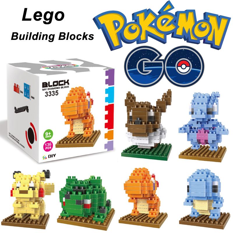 2016 ZMS Pokémon Go Diamond Particles Blocks Building Blocks Assembled