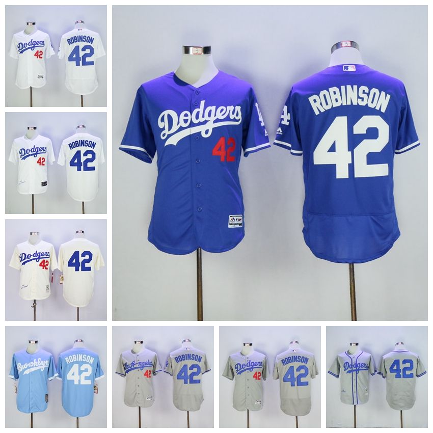 2017 Mlb Men 42 Jackie Robinson Jersey Vinatge Los Angeles La Dodgers
