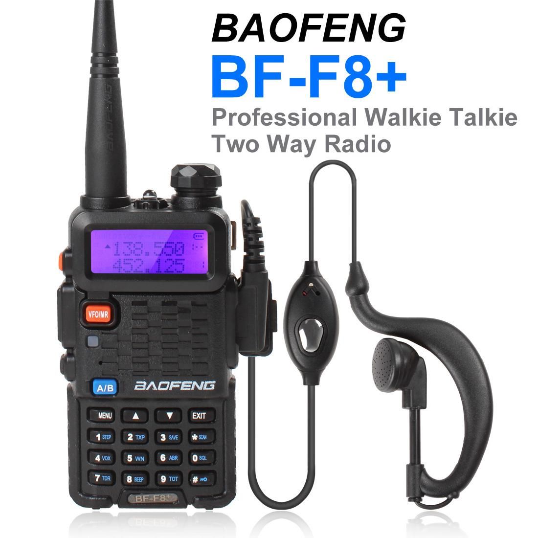 Bf F8+ Porable Baofeng Dual Band Walkie Talkie Ham Two Way Radio With