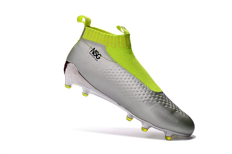 New 2016 No Laces. Black FG Football Boots Men Soccer Shoes Botas