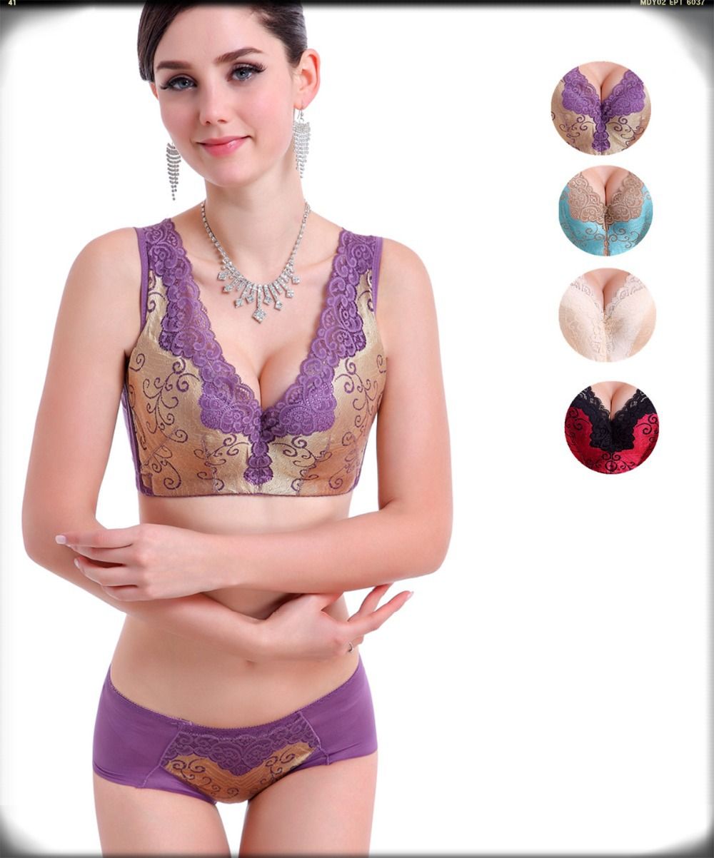 2017 Wholesale Women Bra Set Full Cup Summer Style 2016 Newest Push Up