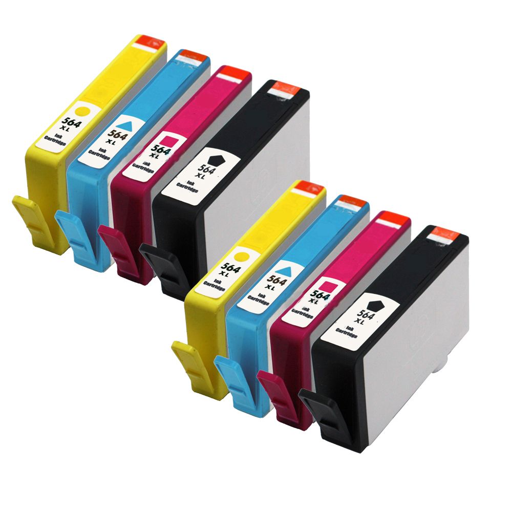 2017 8x Hp564 Xl Ink Cartridge For Hp Photosmart 5520 6520 E All In One Printer From Shoes_hj88