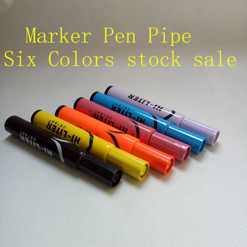 2017 Hi Liter Pipe Marker Pen Stash Smoking Metal Pipe Sneak A Toke