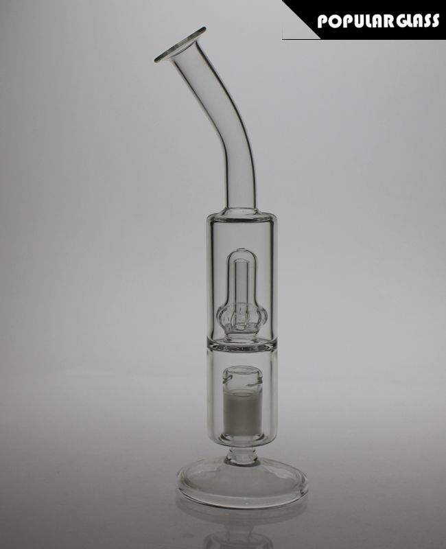 26cm Tall Glass Mouthpiece with Showhead Percolator Smoking Bongs