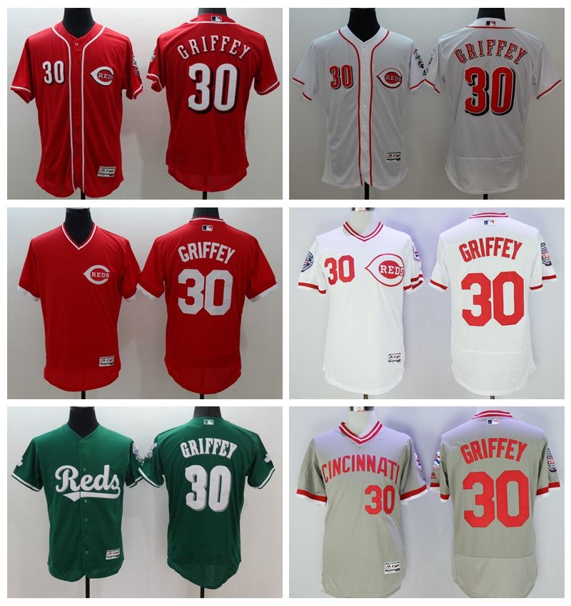 2017 Best Quality 30 Ken Griffey Jr. Jersey Baseball Cincinnati Reds