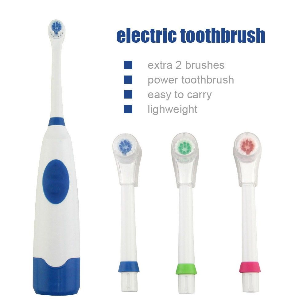 New Adult Double Power Electric Toothbrush 360 Degree Rotation Sound