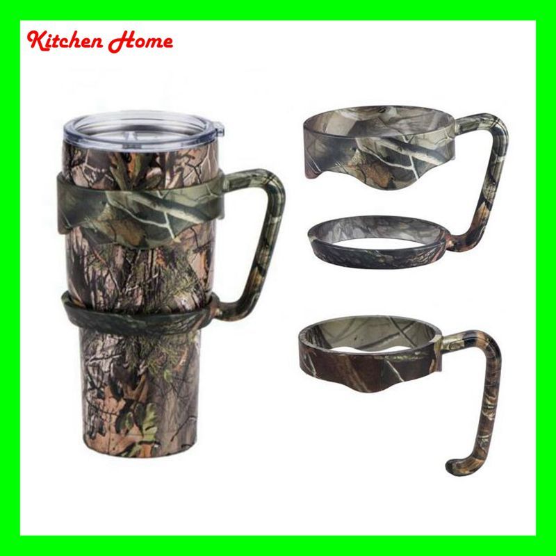 2017 Novelty 20/30oz Camouflage Yeti Rtic Cups Handles Nonslip Plastic