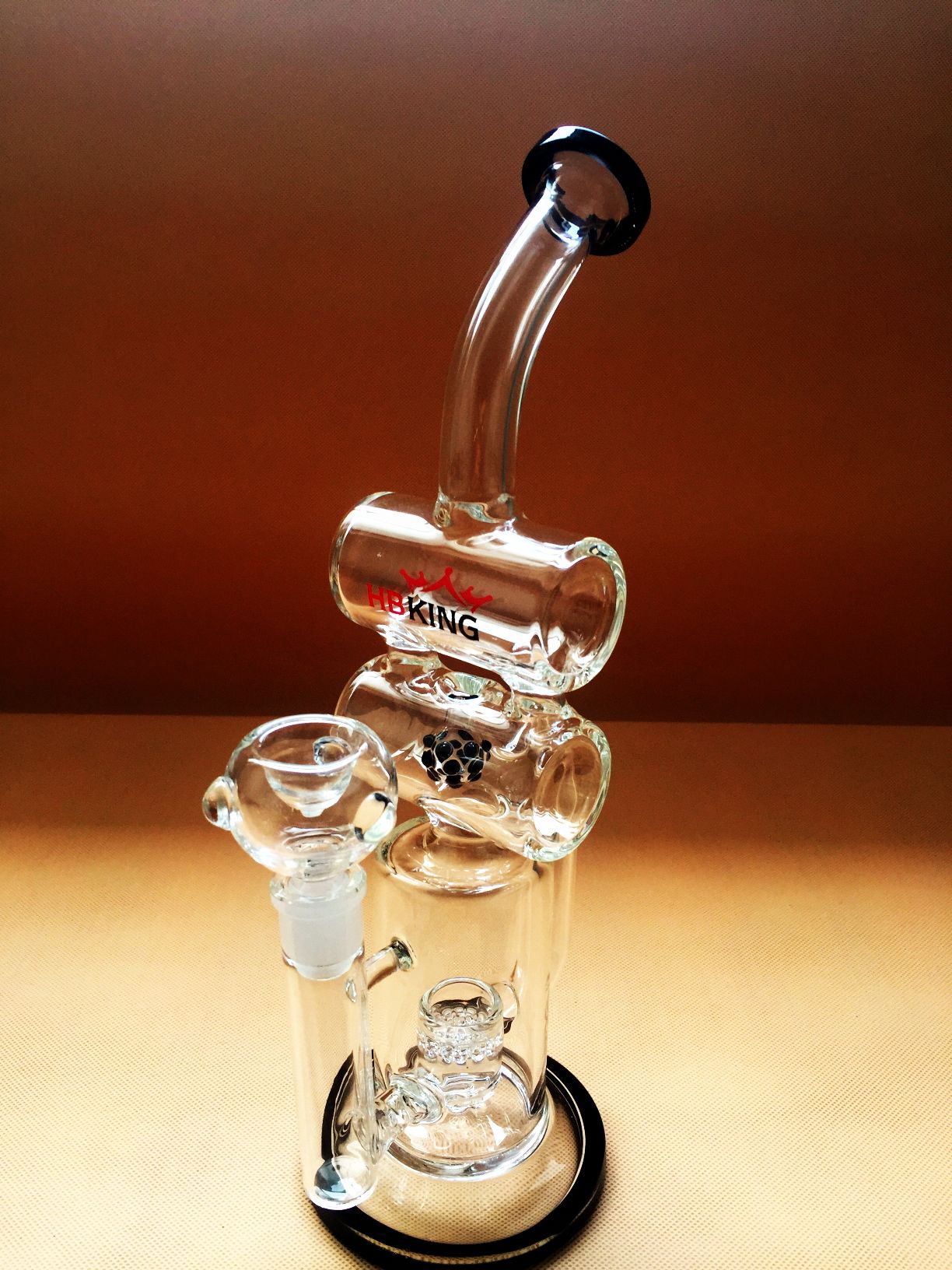 2016 Enjoylife Hbking Bongs Double Barrel Smoking Pipe Recycler Bongs