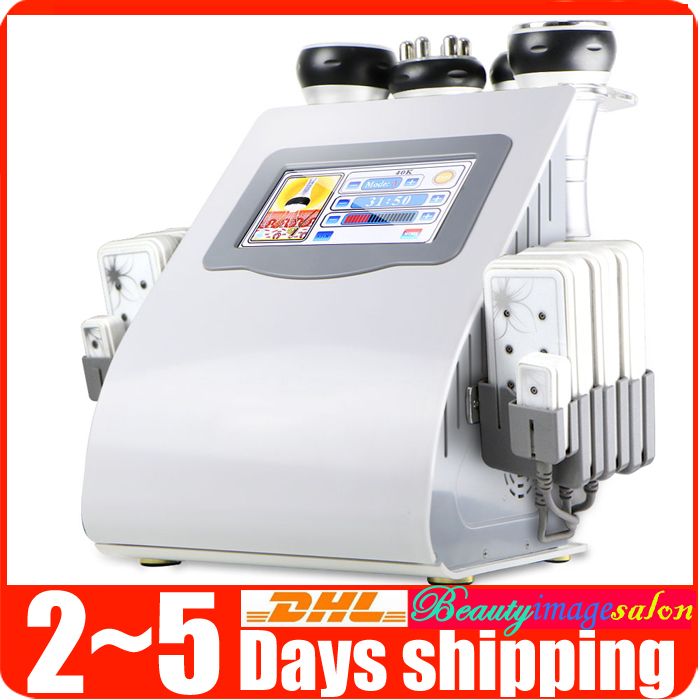 40k Ultrasonic Liposuction Cavitation 8 Pads Lllt Lipo Laser Slimming