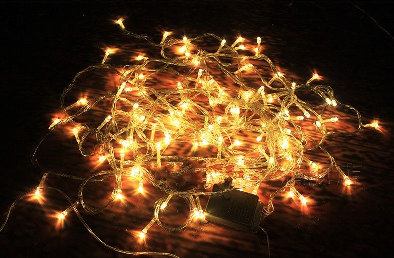LED Warm Light Lamp String European Christmas Tree Decorative Lamp Christmas Scene Activity ...