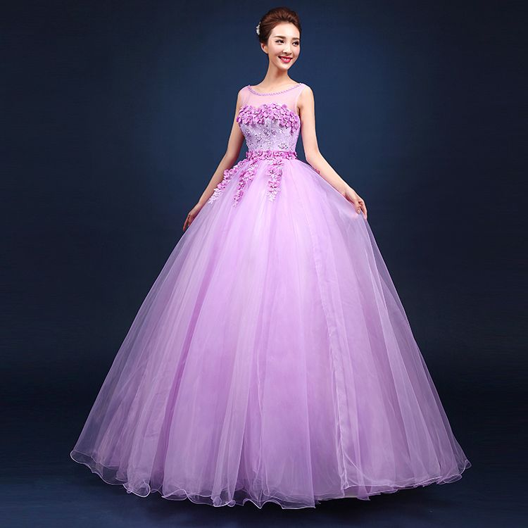 2016 Cheap Light Purple Quinceanera Dresses Ball Gown Sheer Crew ... 2016 Cheap Light Purple Quinceanera Dresses Ball Gown Sheer Crew ...