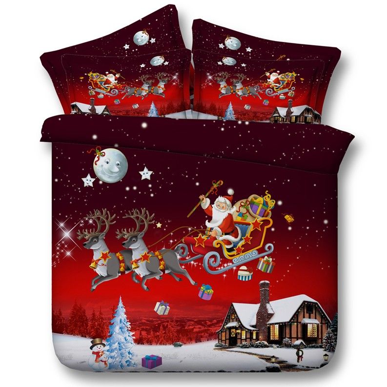 Christmas Bedding Set Comforter Comforters Duvet Cover Bed Sheet Sheets