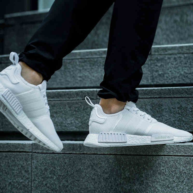 mens all white trainers