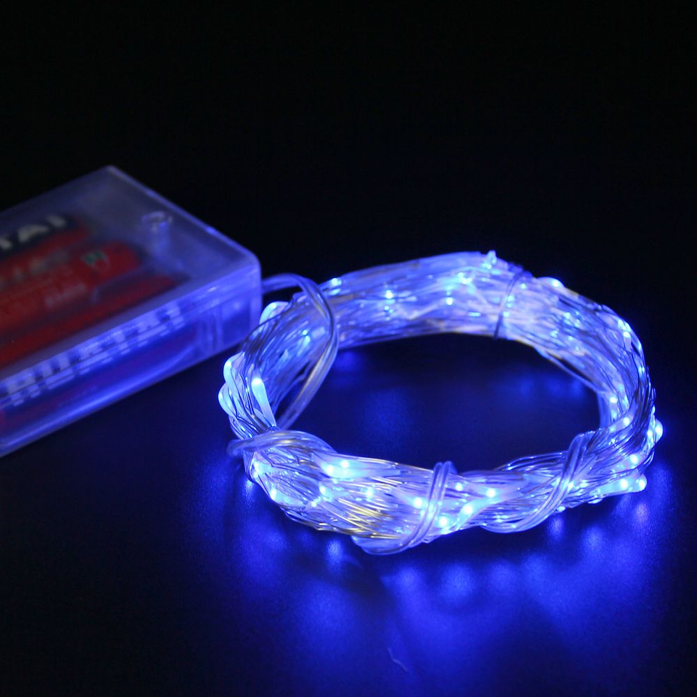 10m 33ft 100led Copper Wire Starry Led String Light Battery Powered For Christmas Wedding Party ...