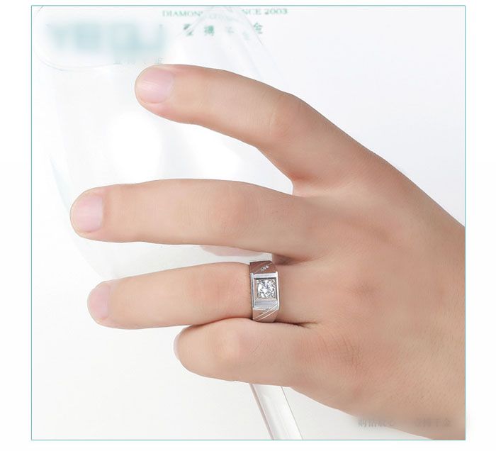 Stylish male engagement rings