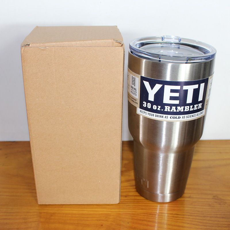 Yeti Rambler Tumbler Mugs 30 Oz Stainless Steel T Cups Cars Beer Mug