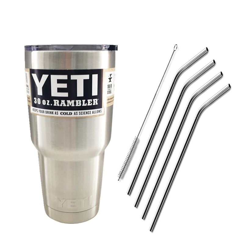 30 Oz Yeti Set With Yeti Rambler Tumbler Cups And Stainless Steel