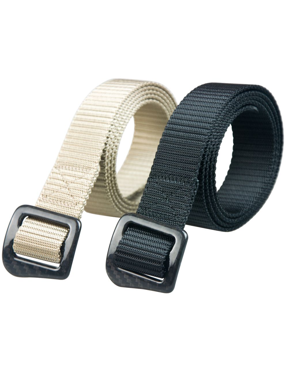 100 Carbon Fiber Buckle Black Nylon Belts Hypoallergenic And Past