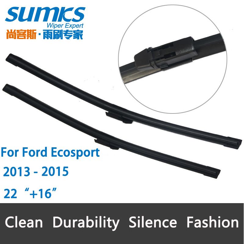 2017 Wiper Blades For Ford Ecosport 2013 2015 22+16 Fit Top Lock Type Wiper Arms Only Hy F12