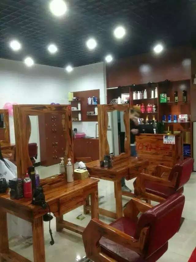 2017 Western Luxury Design Barber Shop Mirrors Hair Salon Mirror Statio
