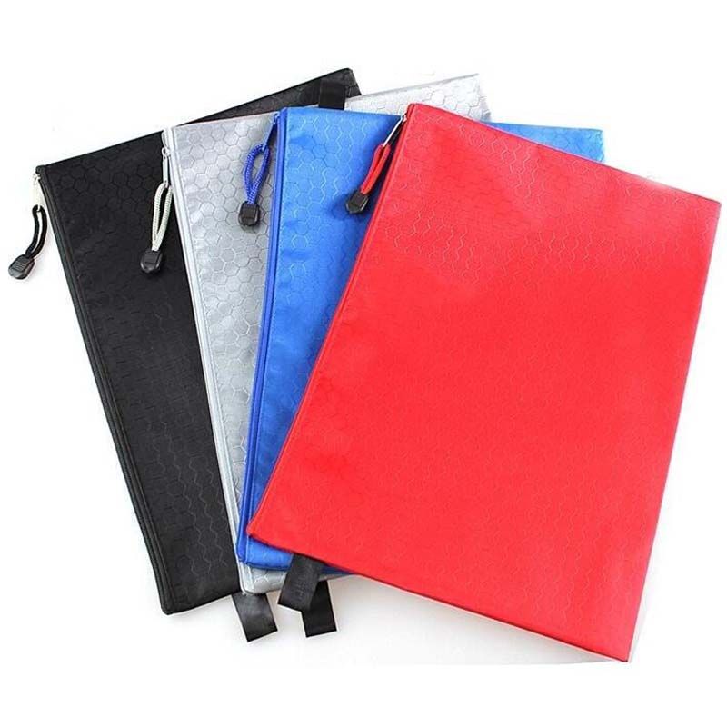 Online Cheap Waterproof File Bags With Zipper File Folder Canvas Zipper
