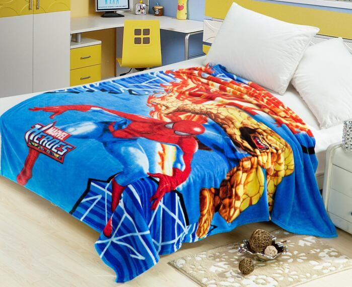 Marvel Heroes American Children Soft Blanket Baby Kids Blankets Fleece