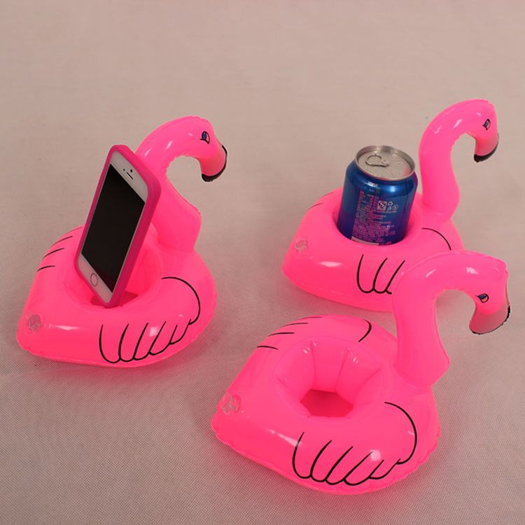 blow up flamingo drink holder