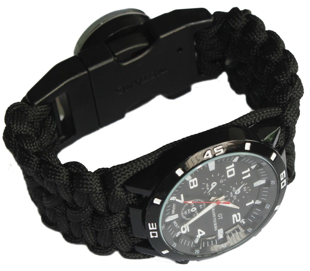 Paracord Survival Wrist Watch Us Navy Army / Military Tactical Bracelet