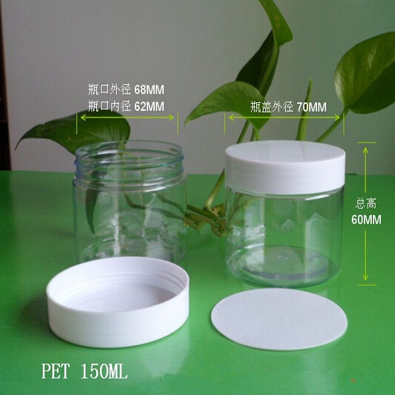 2017 150g Transparent Pet Jar Packaging Bottles Packing Plastic Honey