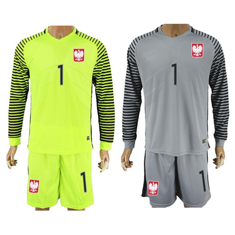 2016 Poland Soccer Jerseys Long Sleeve Shirts Sets Lewandowski Glik
