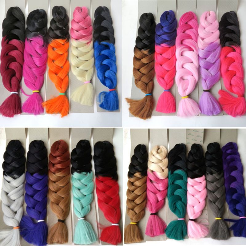 Xpression Synthetic Braiding Hair 165g Folded 32inch Ombre Two Tone