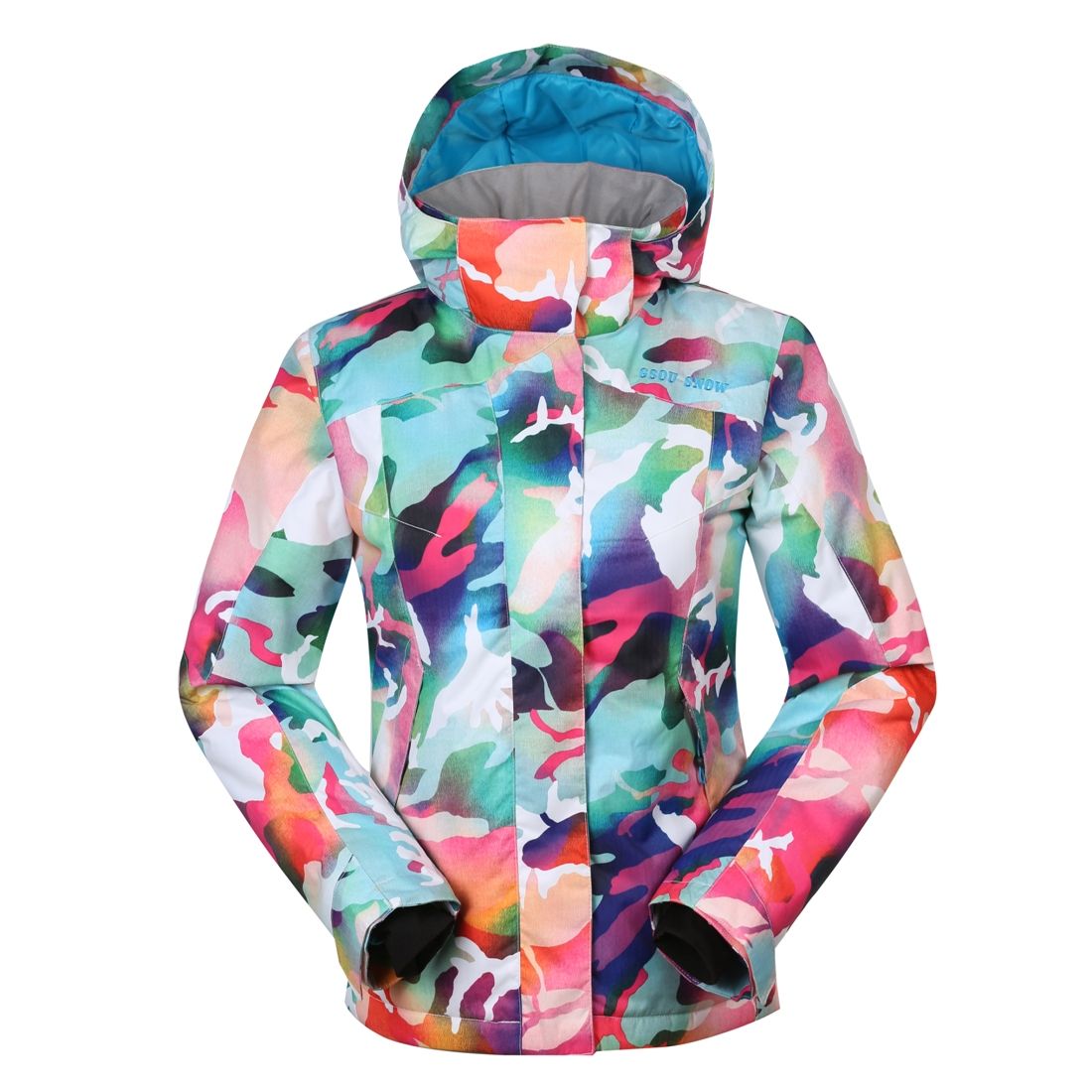 2017 Gsou Snow Kids Ski Jacket Girls Camouflage Snowboarding Jacket
