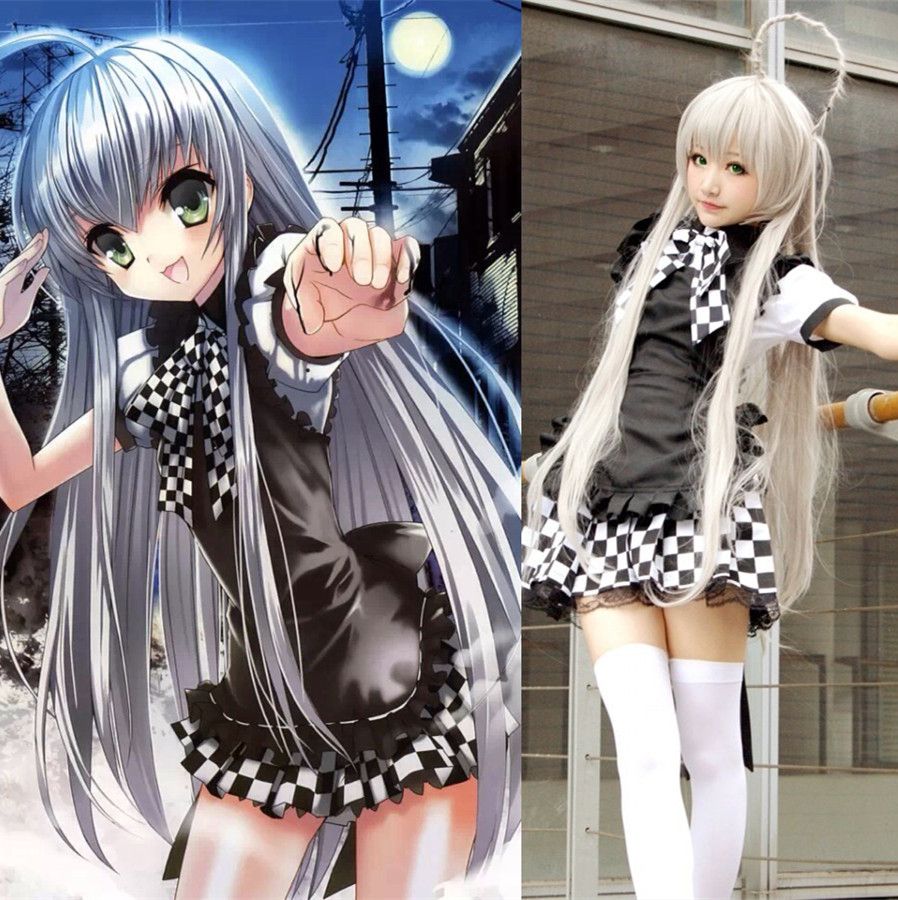 Japanese Anime Nyaruratohotepu Cosplay Costume Coffee Shop