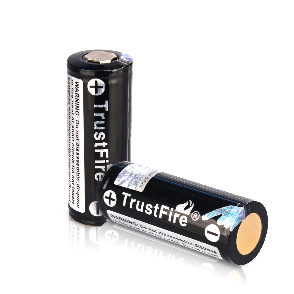 Best 4000mah Big Capacity Flashlight Battery Trustfire 26650 3.7v